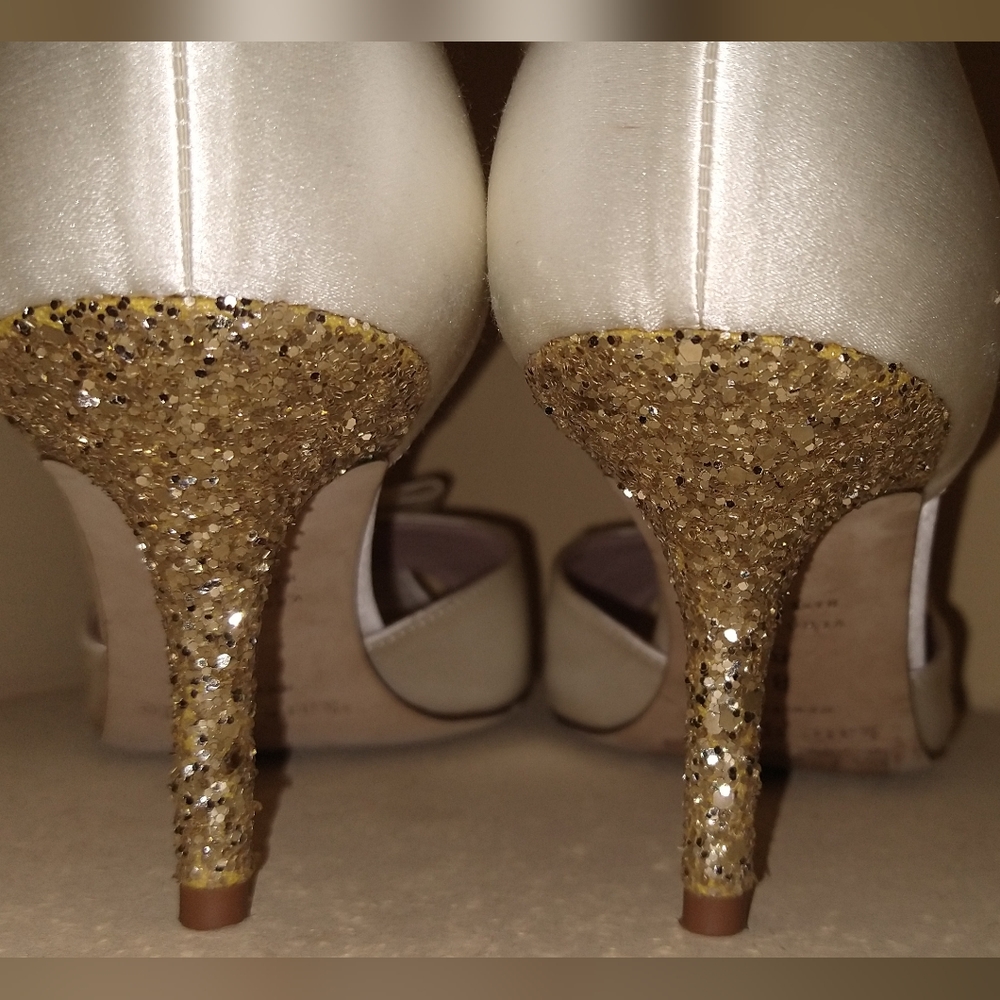 kate spade "Sala" peep toe pumps with glitter heel - Picture 12 of 12